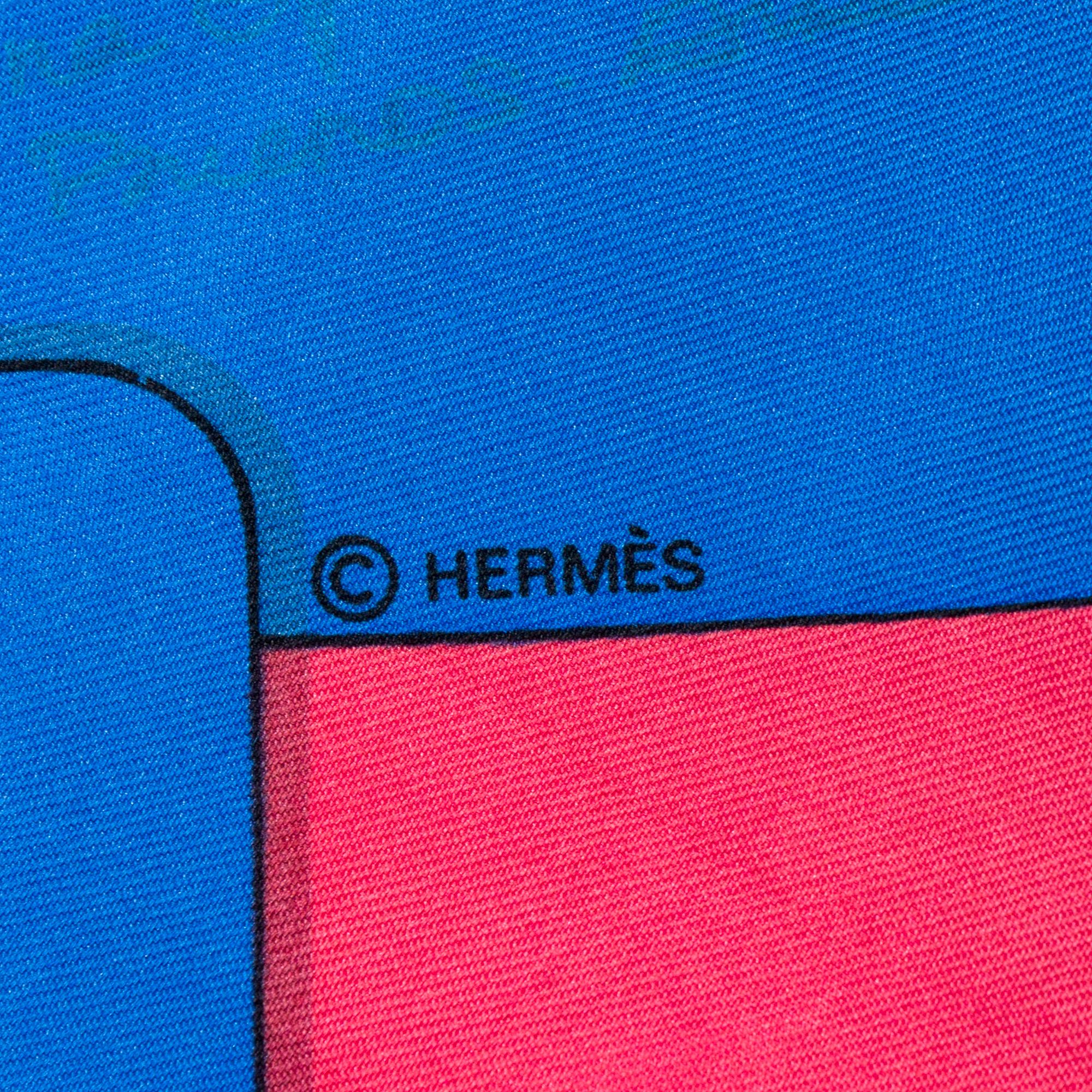Hermès, scarf, "Le Monde du Polo".