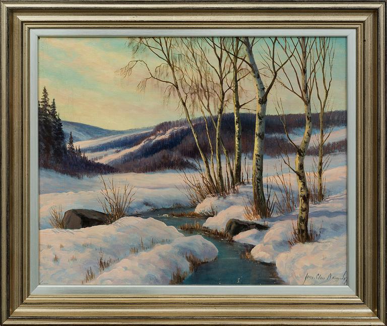 JENS CHRISTIAN BENNEDSEN, oil on canvas signed.