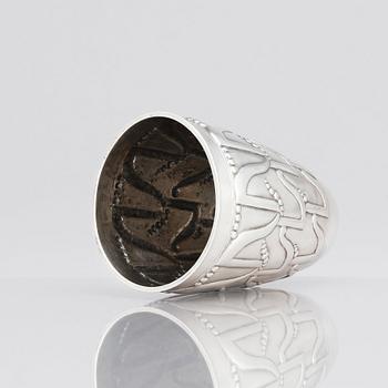 Thorvald Bindesbøll, a silver beaker, A. Michelsen, Copenhagen 1904.