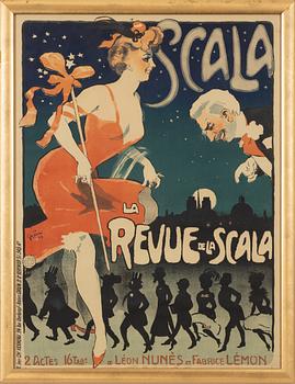 Jules Alexandre Grün, a lithographic poster, Ch. Verneau, Paris, France, 1905.