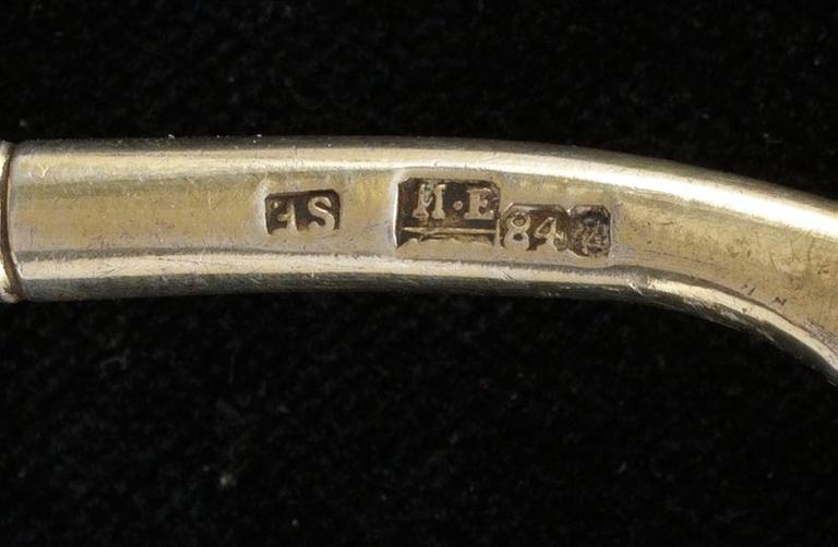 KAVIARSKED, silver. S:t petersburg, Ryssland 1800-talets andra hälft.