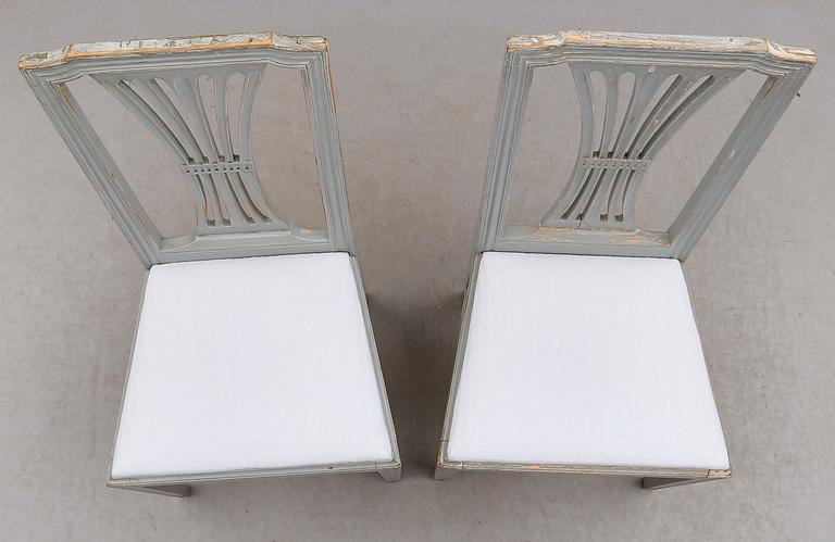 STOLAR, 1 par, gustaviansk stil, 1900-talets första hälft.