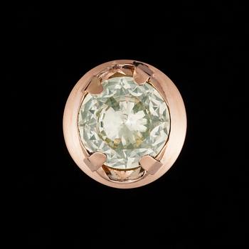 RING, 14K guld, syntetisk spinell, Korutuote 1974. Vikt 7,6 g.