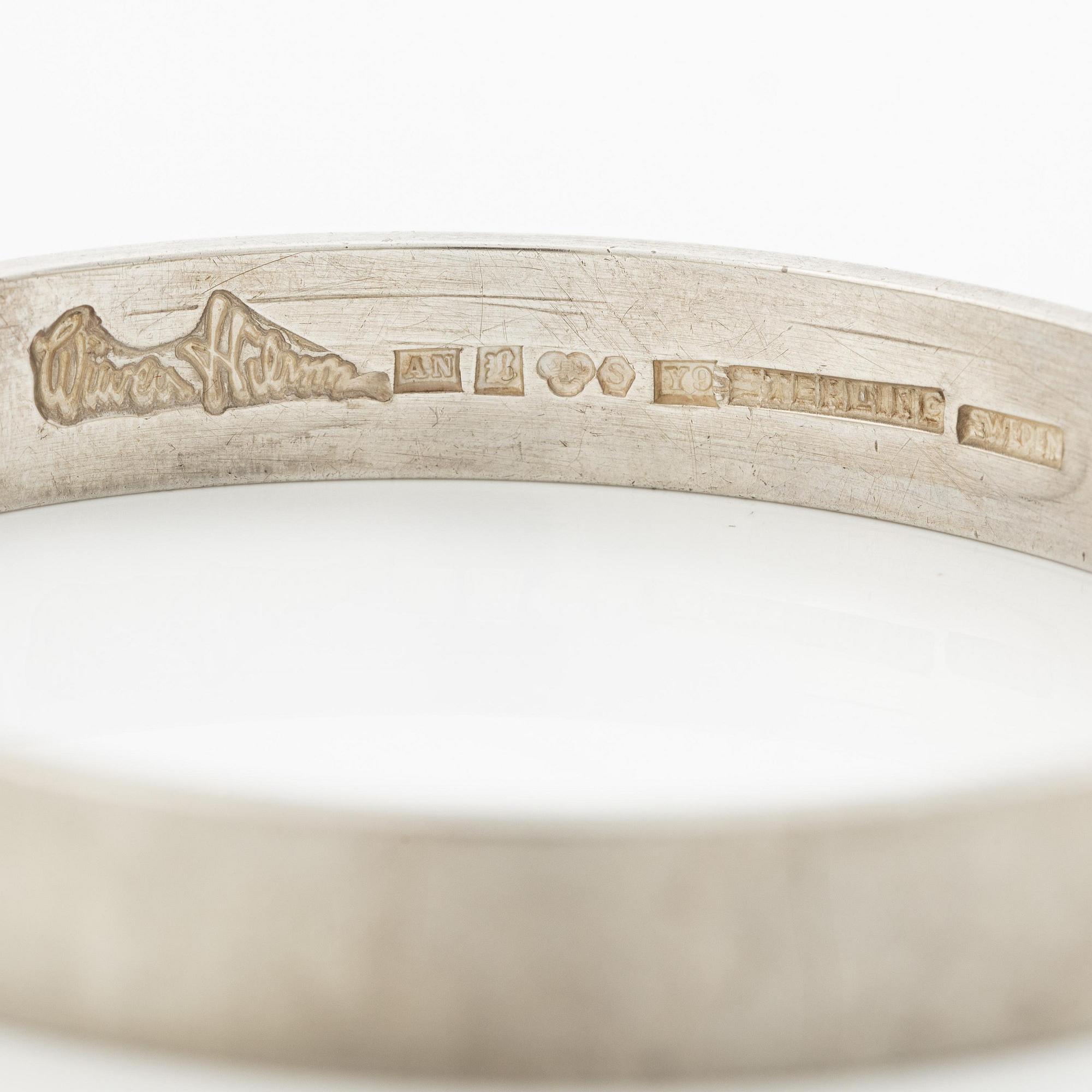 Wiwen Nilsson, a bangle, silver, Lund 1973.