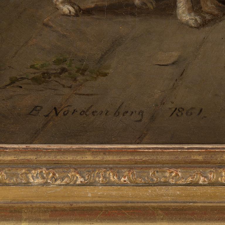 BENGT NORDENBERG, oil on relined canvas, signed B. Nordenberg and dated 1861.