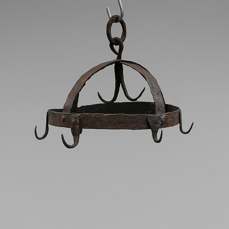 KÖTTKROK, smide, 1700-tal. Höjd ca 22 cm.