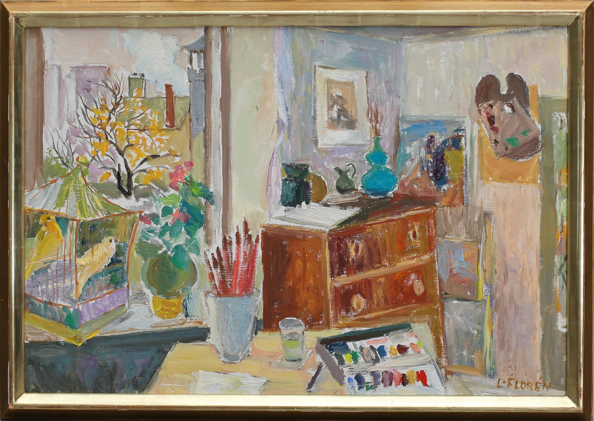 LARS FLORÉN, olja på duk, signerad.