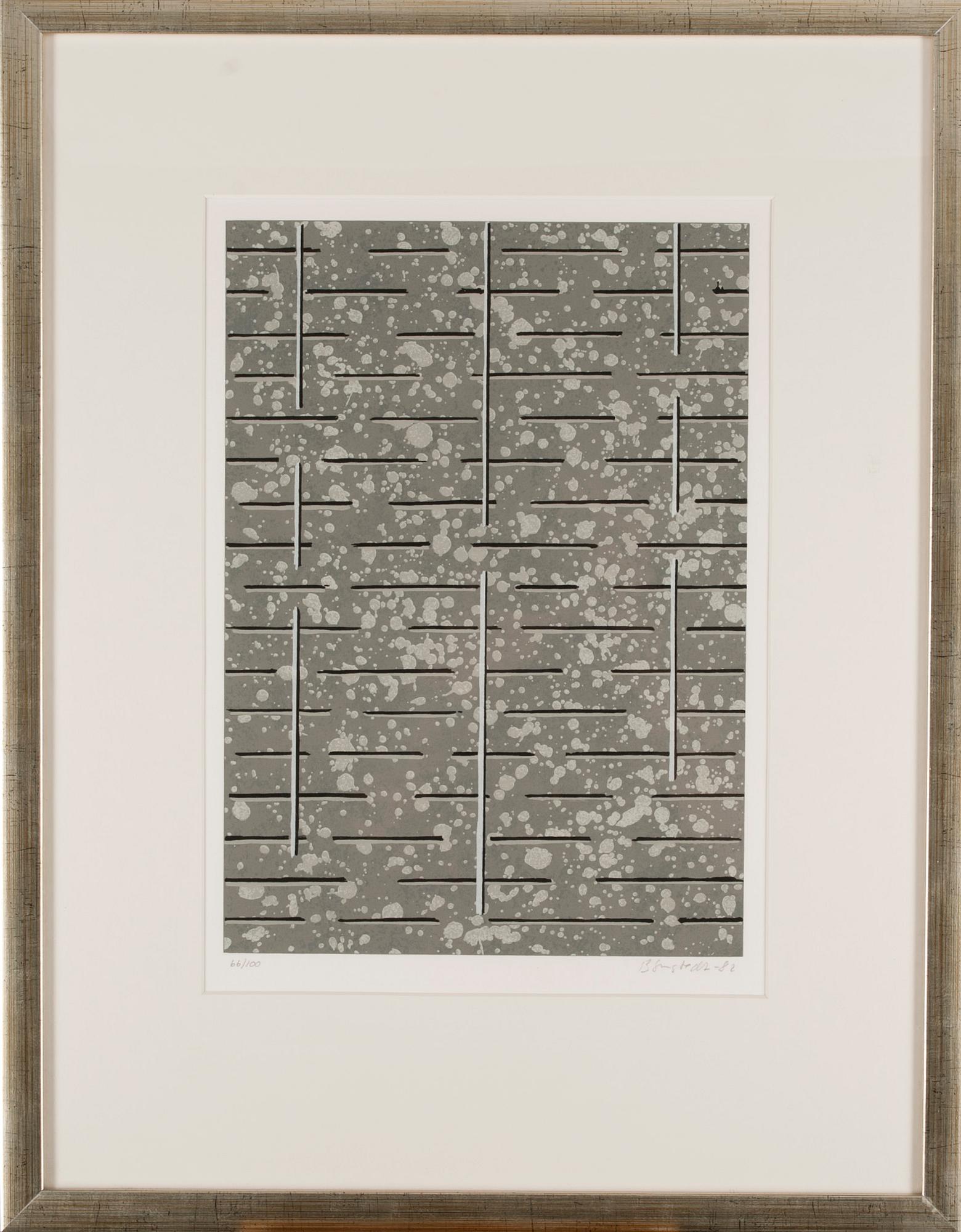 JUHANA BLOMSTEDT, serigrafi, signerad och daterad -82, numrerad 66/100.