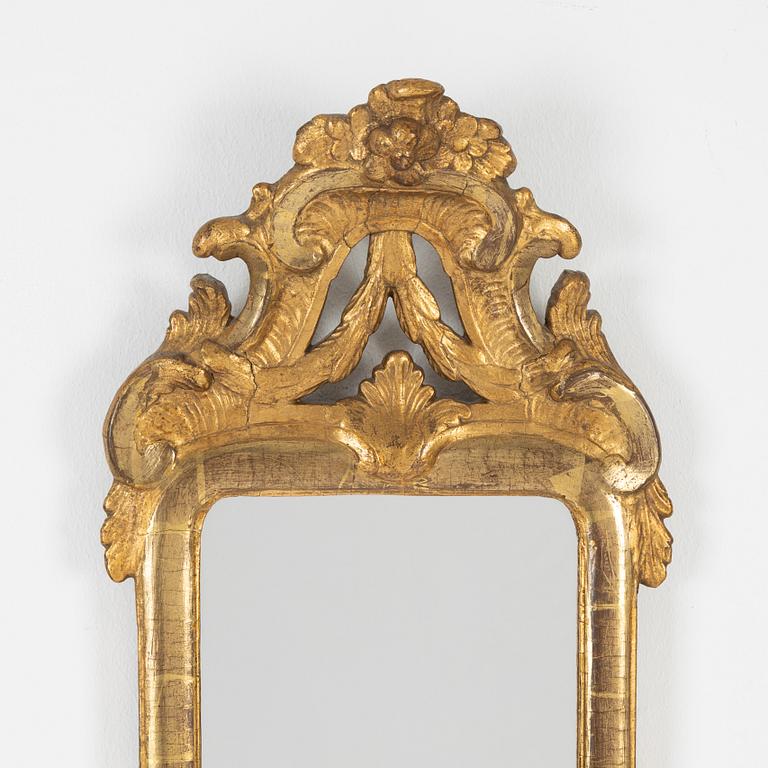 A Swedish transitional mirror by Anders Malmqvist (master in Kalmar 1775-1779).