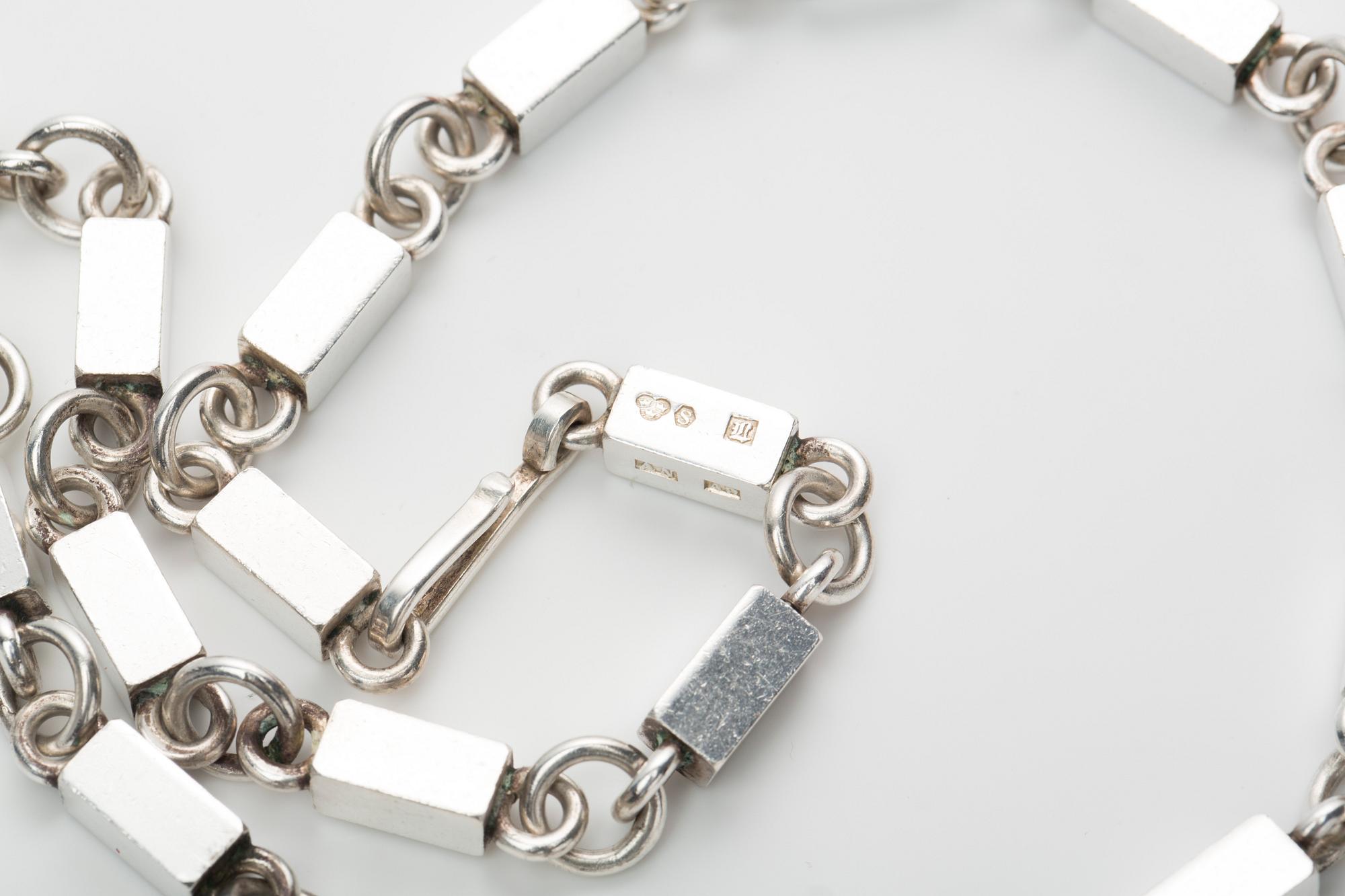 COLLIER, Wiwen Nilsson, Lund, 1951, sterlingsilver.