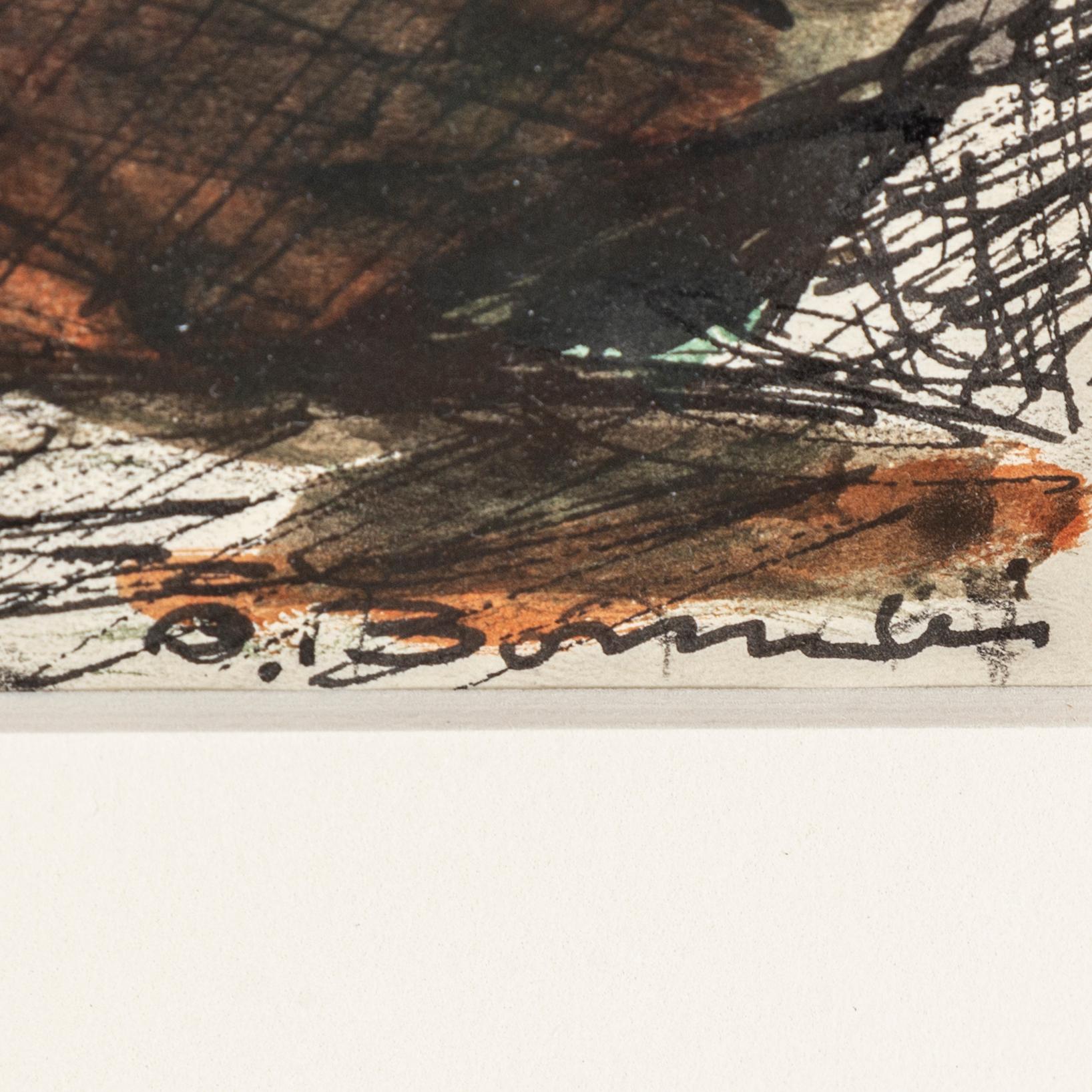 OLLE BONNIÉR, ink on paper, signed and dated 16.6-57.