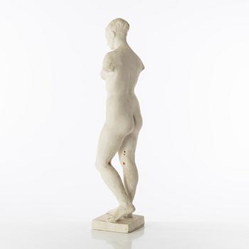 Gudmar Olovson, sculpture. Plaster. Unsigned. Height 59 cm, length 14 cm.