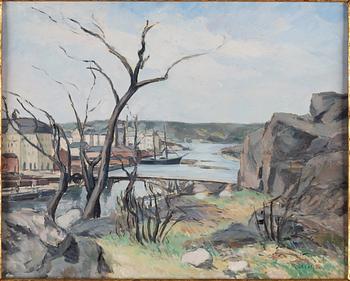 VICTOR AXELSON, olja på pannå, signerad.