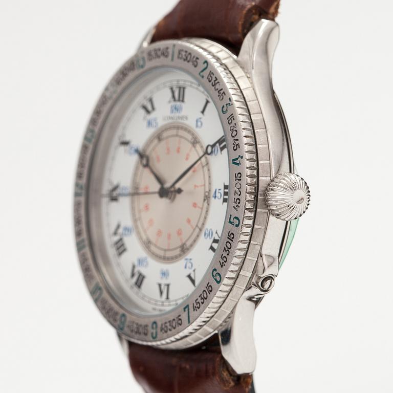 LONGINES, Lindberg hour angle, wristwatch, 38 mm.
