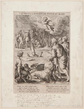 PARTI, 44 gravyrer, Sadeler av bl.a. Egidius, Raphael, Johannes och Marco. Framförallt senare avdrag 1600 och 1700-tal.