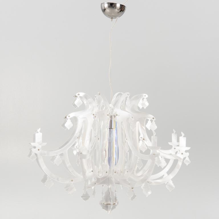 Nigel Coates, a ceiling lamp, "Ginetta Prisma", Slamp, contemporary.