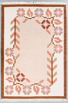 Rug, flat weave, approx. 235x165 cm.
