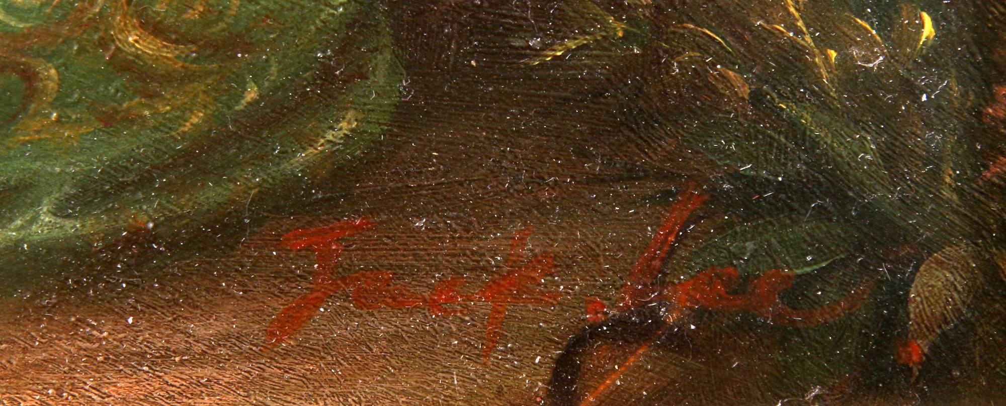 OKÄND KONSTNÄR, 1900-talets senare del, olja på pannå, otydl sign.