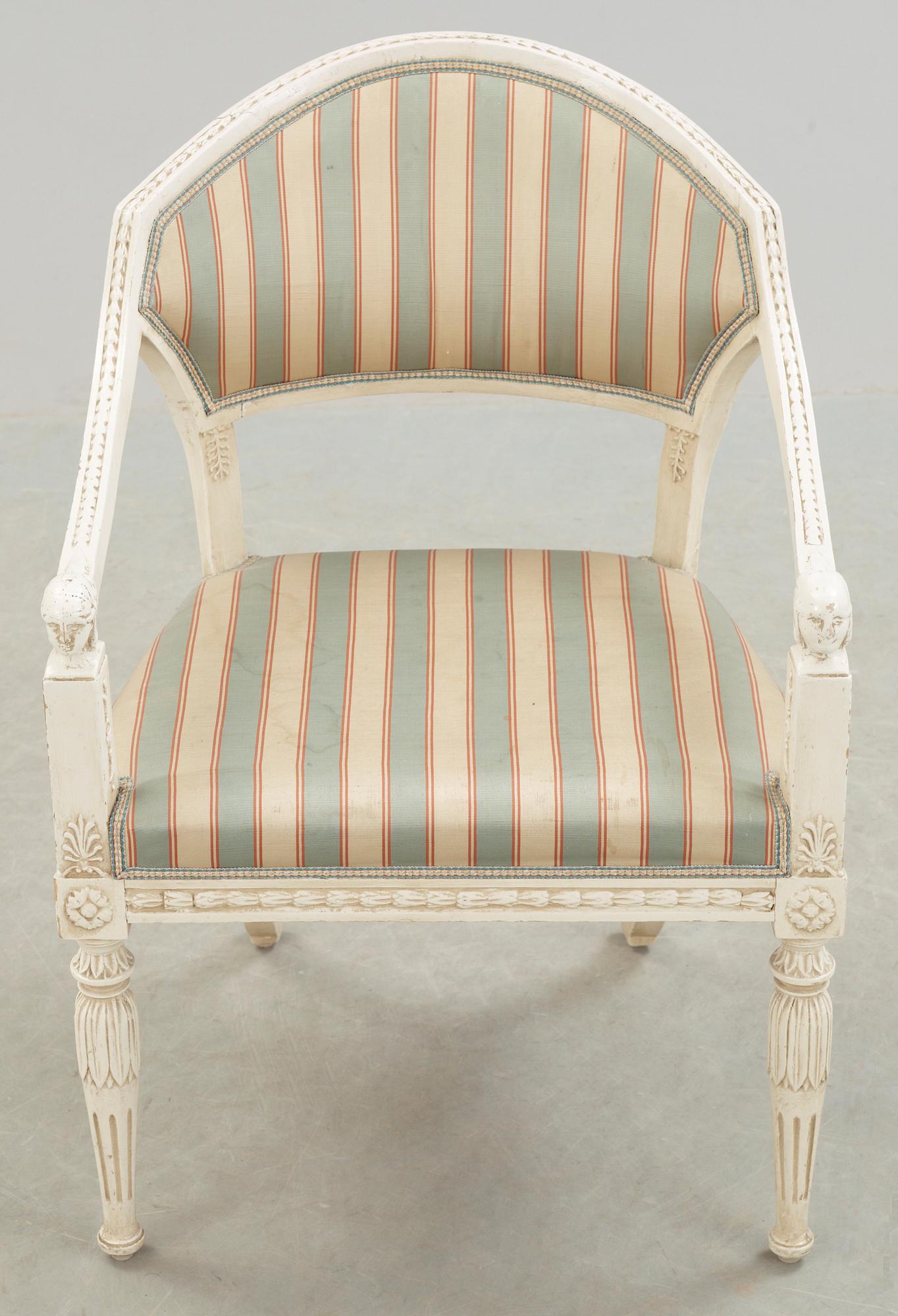 KARMSTOL, Sengustaviansk, 1800-talets början.