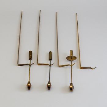A set of two wall sconce by Pierre Forsell, Skultuna.