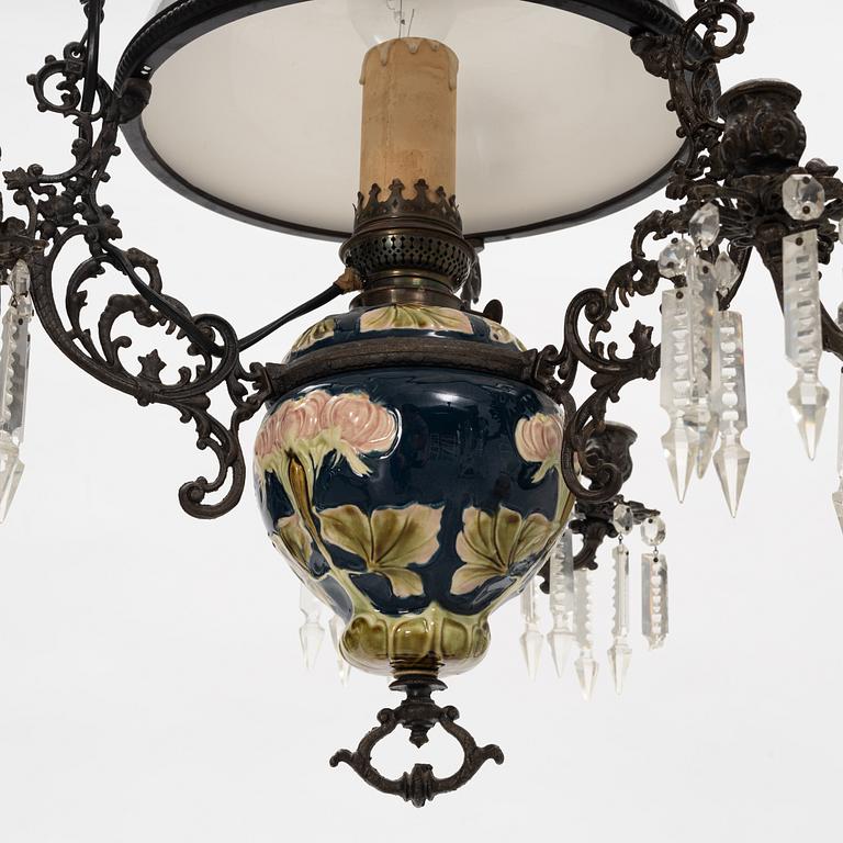 A paraffine lamp, late 19th Century.