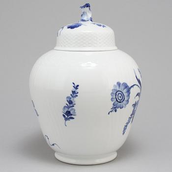 A second half of the 20th century 'Blå Blomst' lidded vase by Royal Copenhagen, Denmark.
