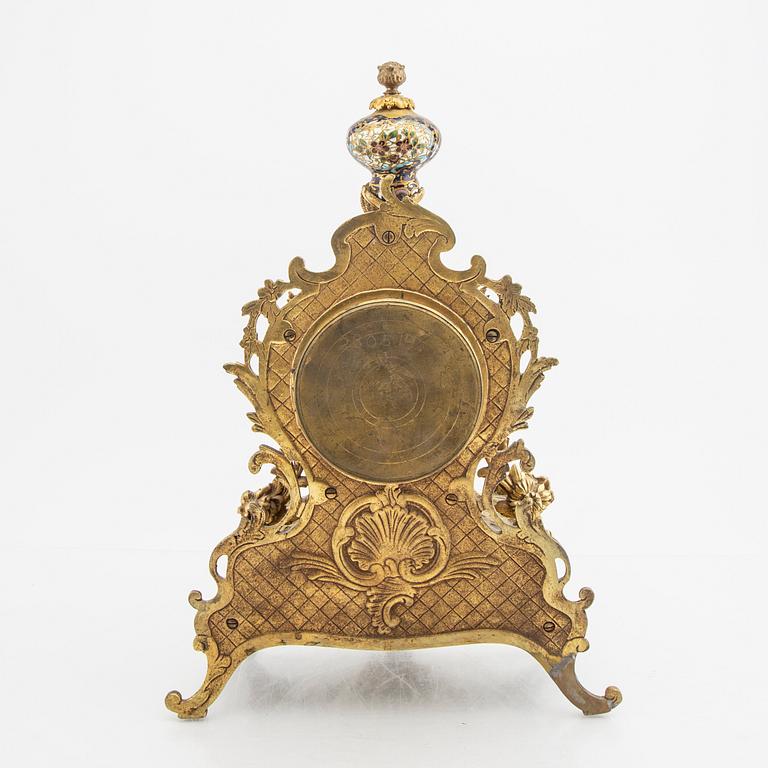 A Rococo styule table clock first half of the 20th century.