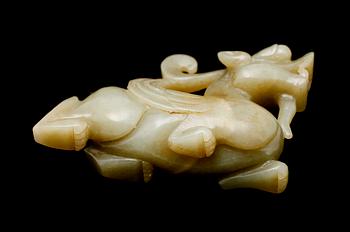 SKULPTUR, jade, Kina, samtida.