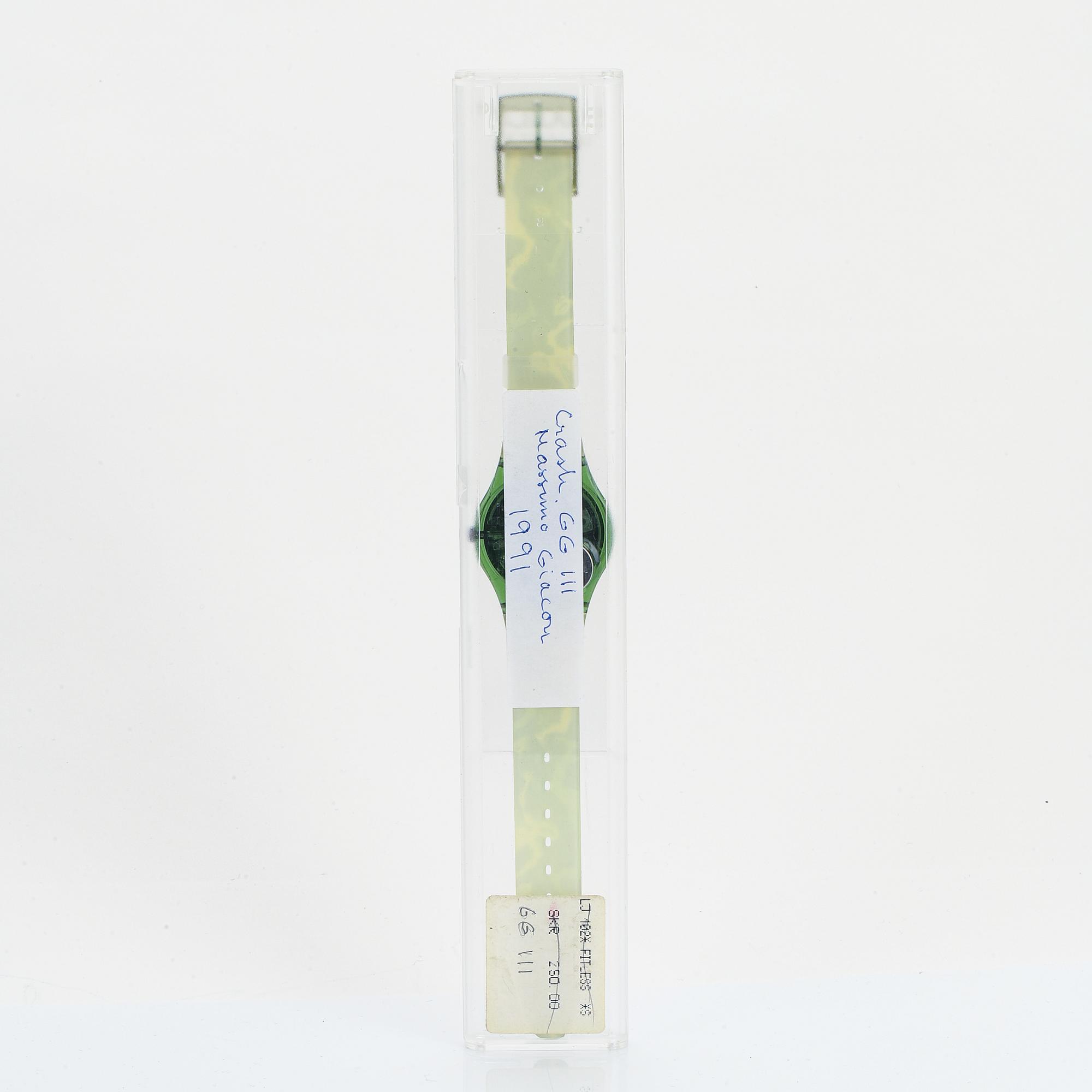 Swatch, Crash, wristwatch, 34 mm.