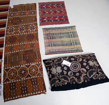 KUDDE samt BONADER, 4 st,  1800-1900-tal.