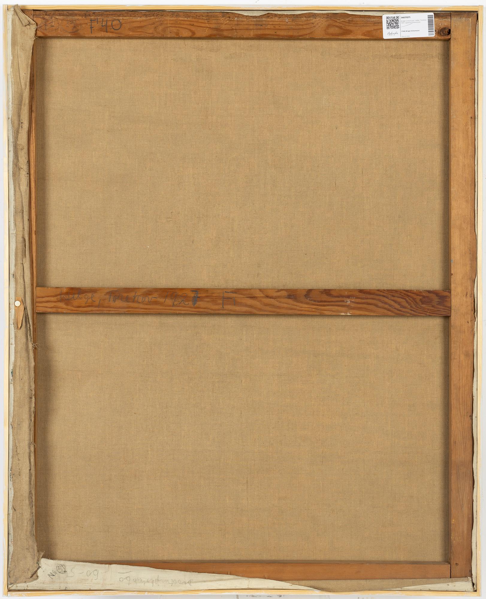 Birger Simonsson, oil on canvas, signed.