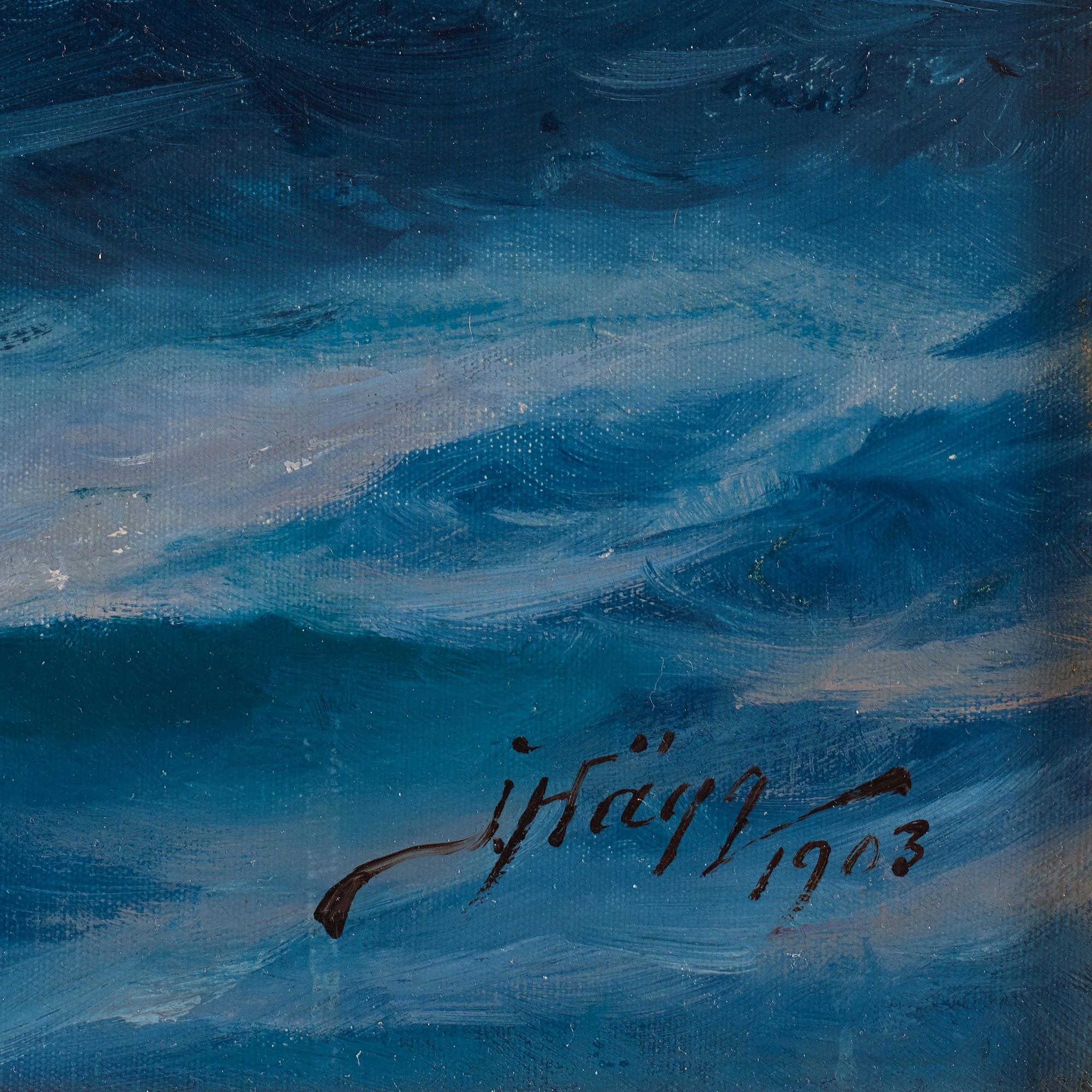 Jacob Hägg, Franskt linjeskepp till segel.