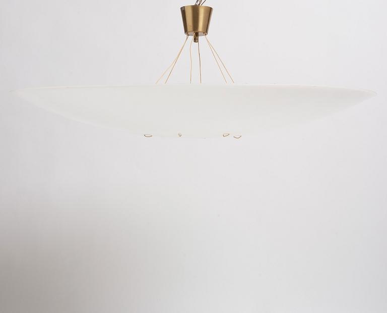 Hans Bergström, a large ceiling lamp, model 'C1497/E', ateljé Lyktan, Åhus, Sweden 1950-60s.