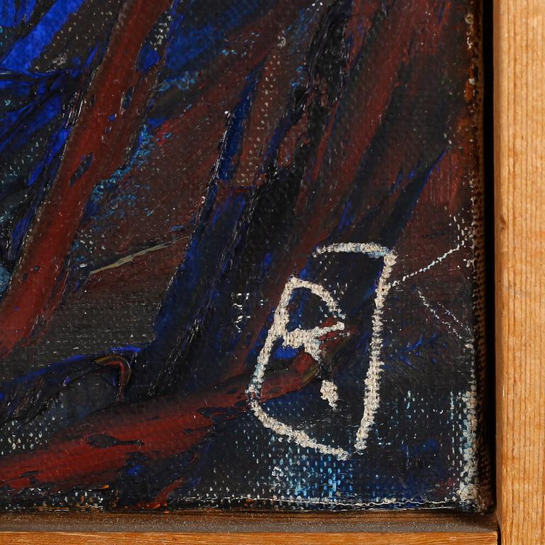 RAGNAR JOHANSSON, olja på duk, monogramsignerad.