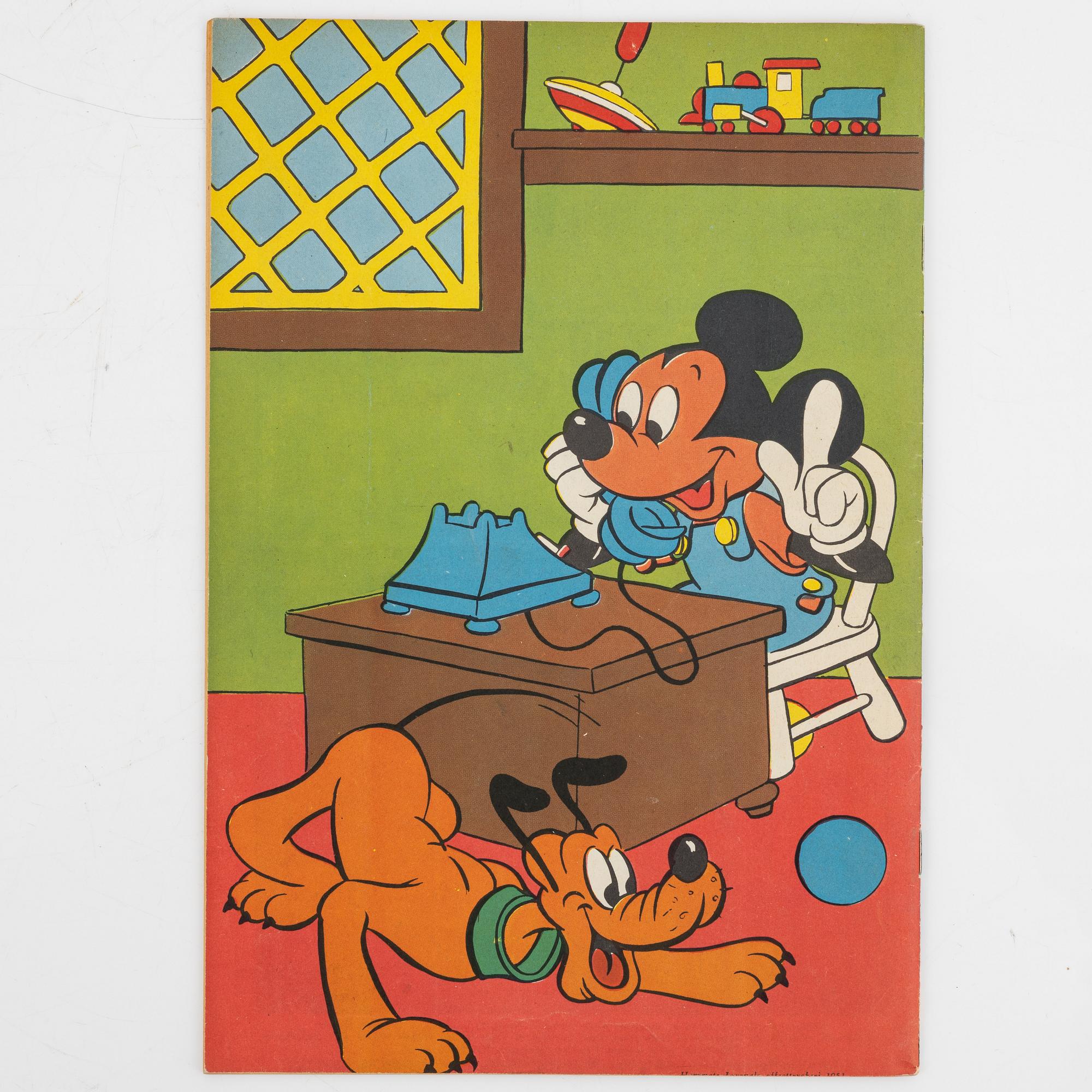 Serietidningar, "Kalle Anka & Co", 12 st, komplett årgång 1951.