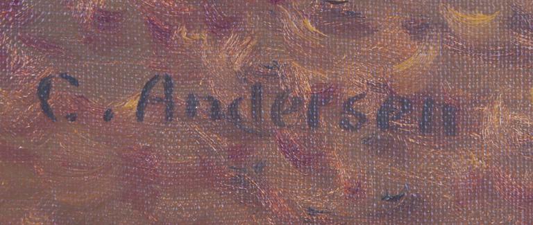 CARL ANDERSEN, olja på duk, sign.