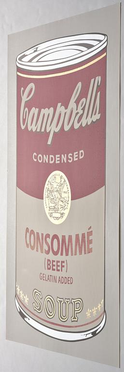 Andy Warhol, "Campbells soup Beef Consommé".