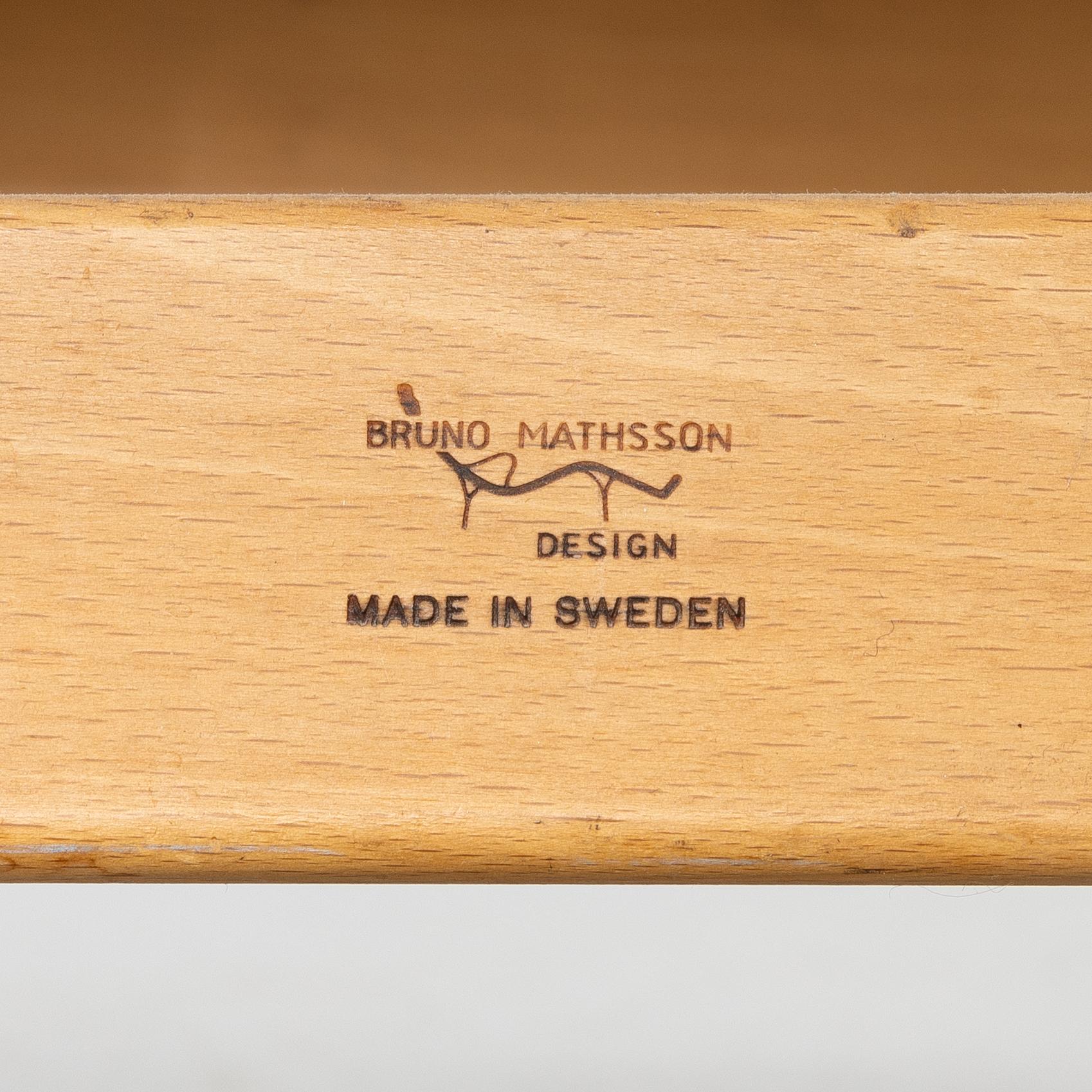 Bruno Mathsson, a 'Pernilla' armchair with ottoman, Firma Karl Mathsson, Värnamo.