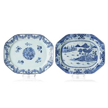 88. A set of two chargers, Qianlong 1736-95.