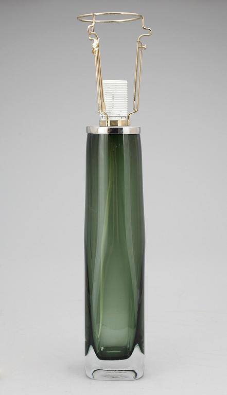 BORDSLAMPA, glas, Carl Fagerlund, Orrefors, 1900-talets andra hälft.