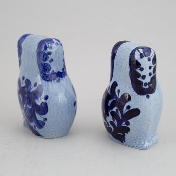 Lisa Larson, four stoneware figurines, Gustavsberg.