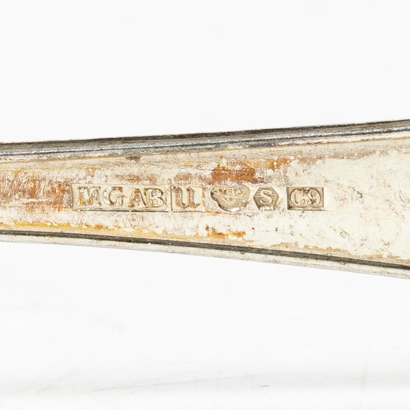 12+1 pcs silver cutlery, Swedish hallmarks, including GAB, Stockholm 1924.