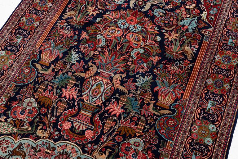 Keshan rug, approx. 130 x 200 cm.