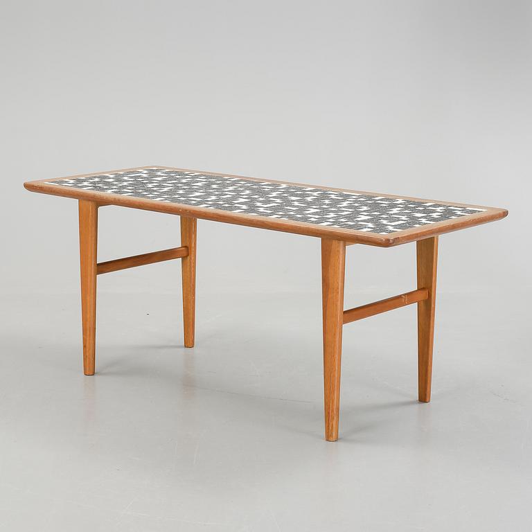 SOFFBORD, teak samt mosaik, 1950-/60-tal.
