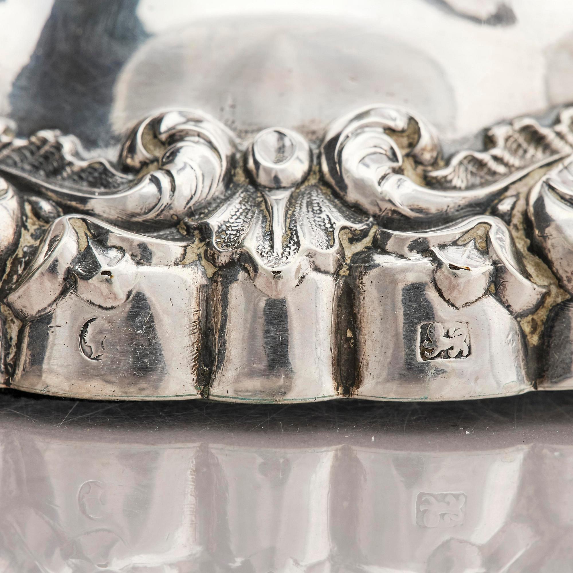 TJ & N Creswick, ljusstakar, ett par, silver, Sheffield, England, 1840.