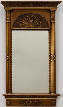 An Empire style mirror, 20th century.