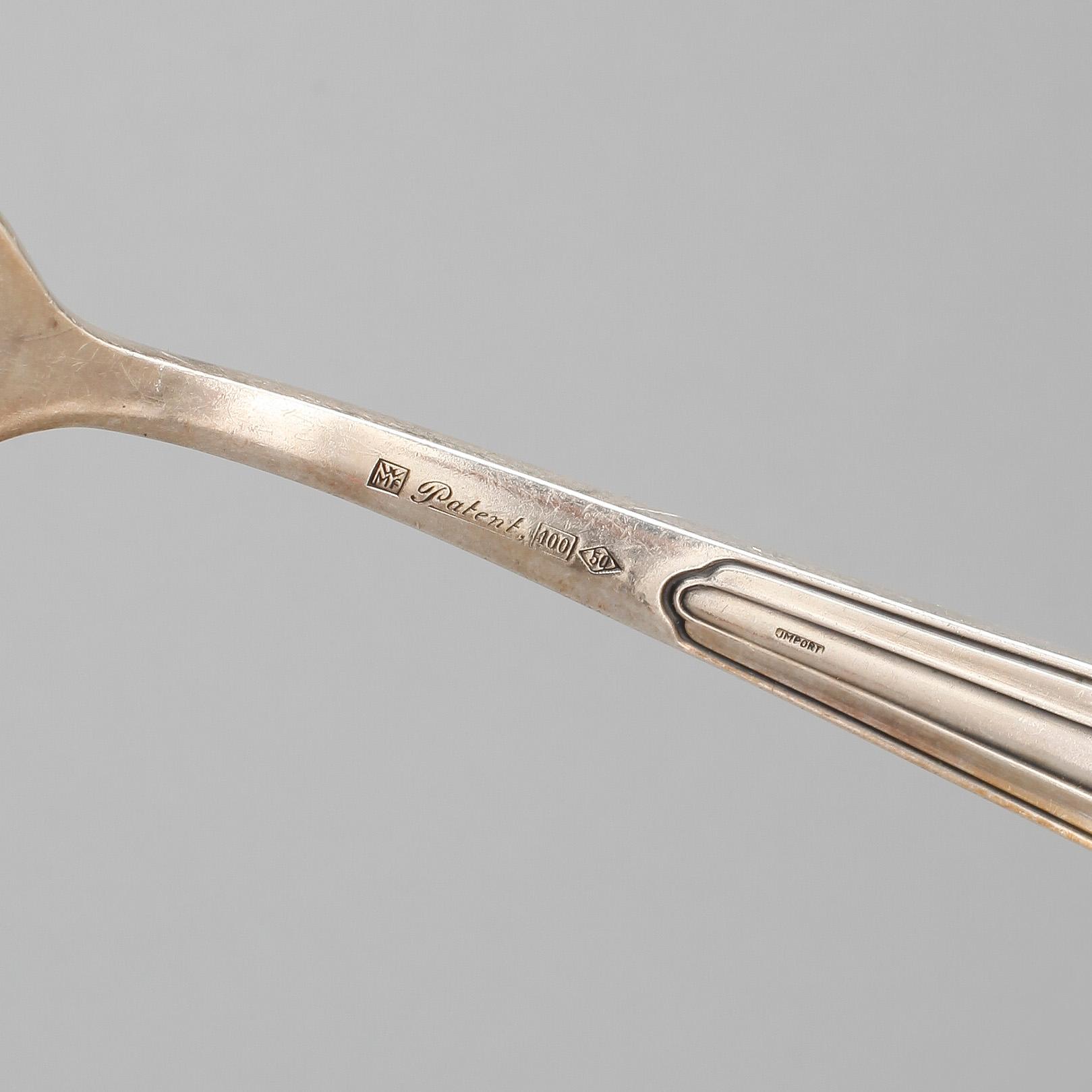 BESTICKSERVIS, 85 delar, nysilver, WMF, Tyskland, 1900-talets första hälft.