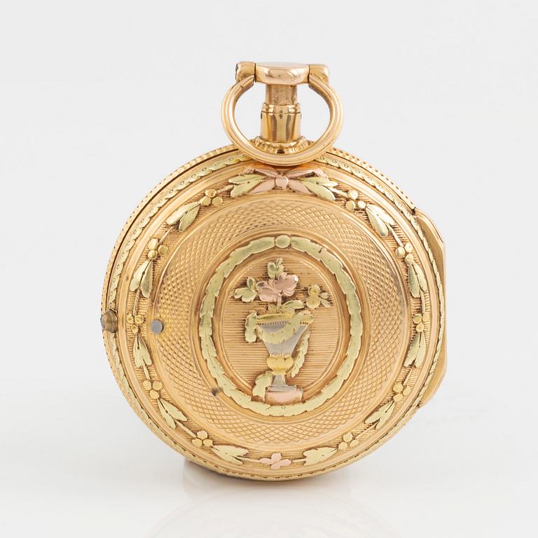 Chevalier a Geneve, pocket watch, 18th century, 41 mm.