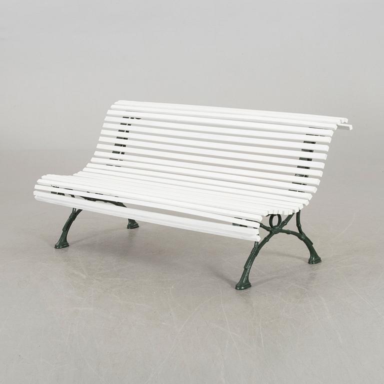 A Swedish cast iron park bench.