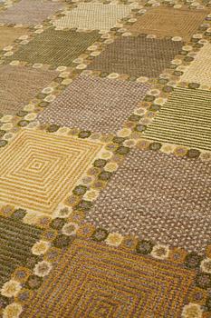 Barbro Nilsson, A CARPET, "Gråingen" probably, knotted pile, ca 223 x 144,5 cm, signed AB MMF BN.